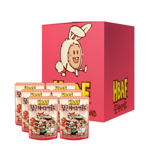 바프 당근케이크 아몬드, 40g, 6개