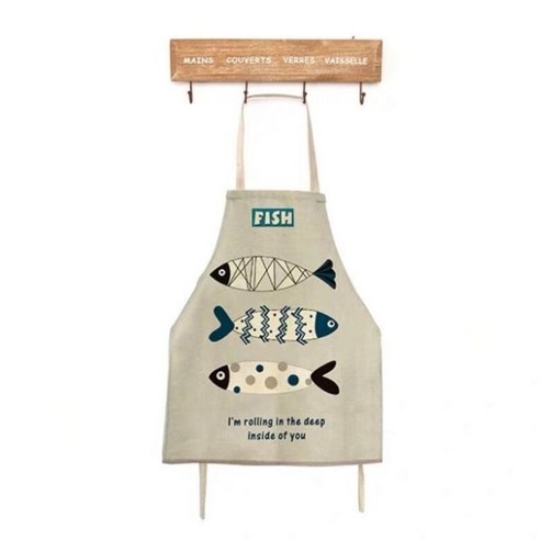 에이스 피시 그릴 주방 앞치마 58 x 68 cm, A05, 1개