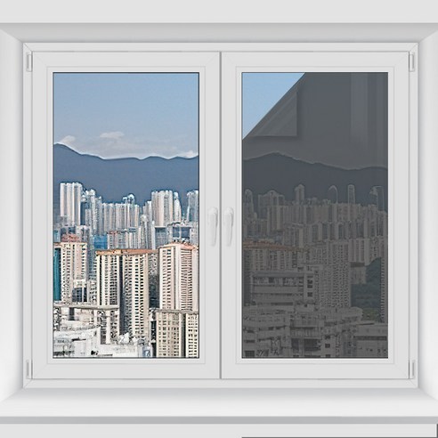러블리팜 시트메이트 무점착 유리창 사생활보호 열차단 시트지, 120cm x 5m, 진그레이