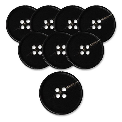 동대문단추왕 고급 무광 코트 가디건 단추 18mm, 블랙스텝, 8개
