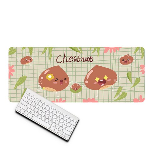 큐티후르츠 마우스장패드 30 x 80 x 0.3 cm, 밤송이, 1개