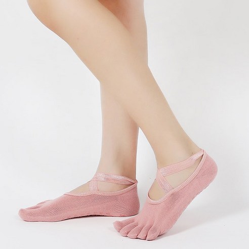 미끄럼 방지 요가 토슈즈 발가락 양말 2p