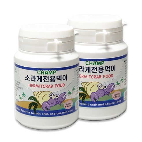 챔프 소라게 전용 먹이, 50g, 2개