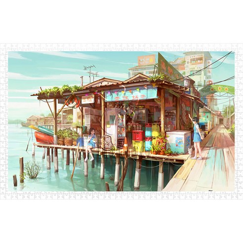 핀투 약속 플라스틱 미니퍼즐 PO1000-H1867 PO1000-PH1008), 혼합색상, 1000PIECES