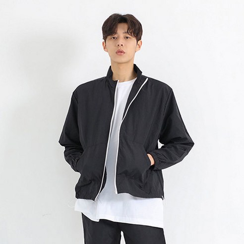 빅사이즈클럽 WAW 윈드썸머 경량파우치집업