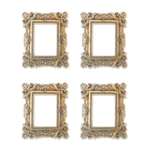 대한몰 엔틱 무드 액자 스퀘어 OBJ-13 4p, 골드