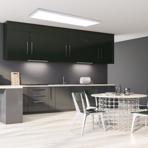 LED 샤인 초슬림 평판 천장등 50W 1285 x 320 x 26 mm, 화이트(등), 주광색(하얀빛)