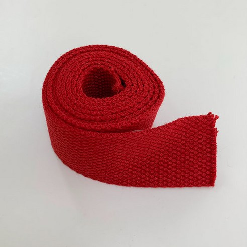 면 웨이빙끈 32mm x 1.7mm x 450cm, 레드, 1개