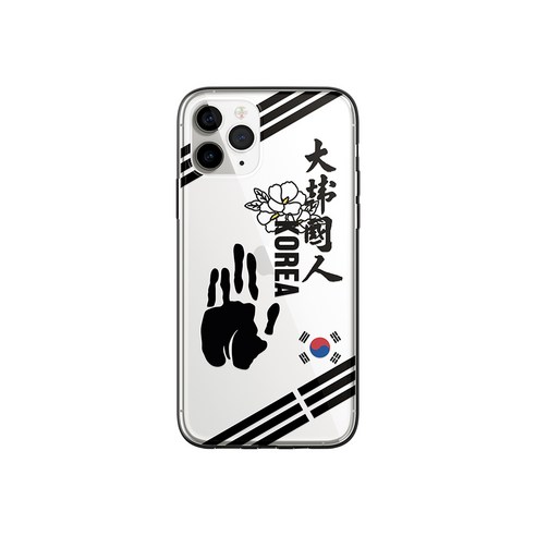맨즈 대한민국 3.1운동 100주년 클리어범퍼 휴대폰 케이스