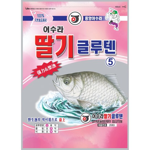 중앙어수라 딸기 글루텐 5, 1개, 190g 빵가루미끼 Best Top5