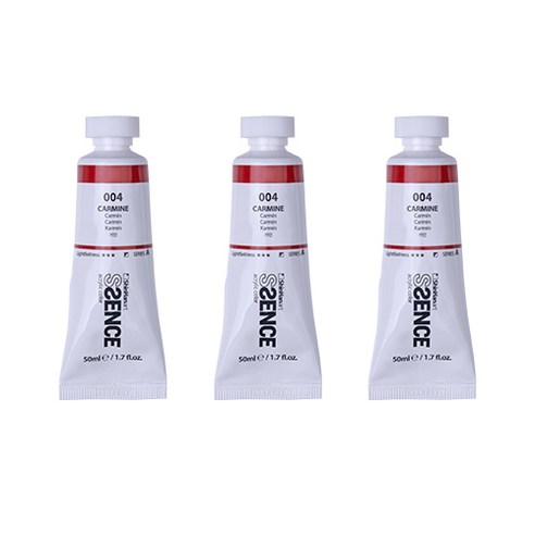 신한에쎈스 아크릴 컬러 물감 Tube A 시리즈 카민 3p, 1색, 50ml