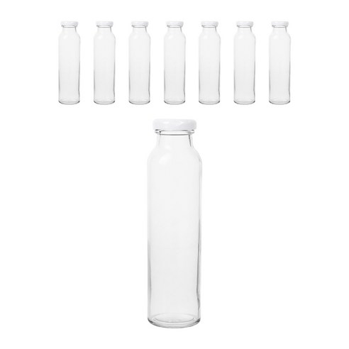 일자밀크티 공병 화이트, 300ml, 8개