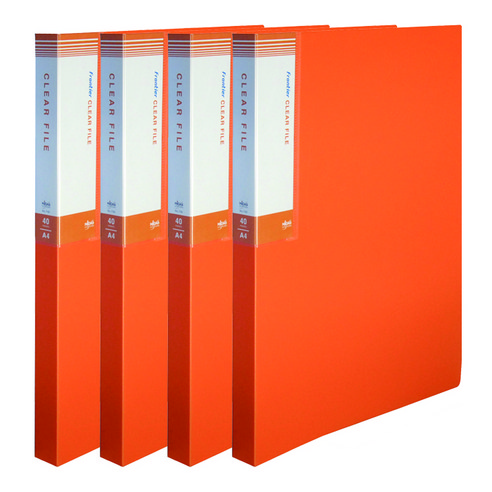 현풍 40매 프론티어 화일 인덱스 A4, 주황색, 4개