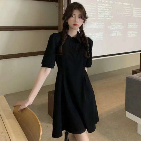 피어니스트 핀턱 캐주얼 카라 미디 원피스 피어니스트 핀턱 캐주얼 카라 미디 원피스