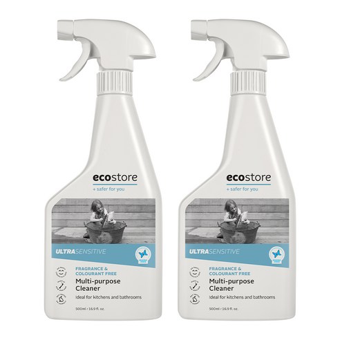 에코스토어 다목적 클리너 울트라센서티브 무향, 500ml, 2개