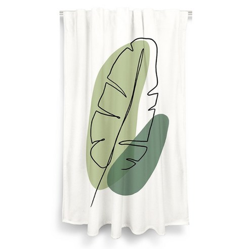 알럽홈 플랜트 스타일 방수 멀티커튼, TYPE1
