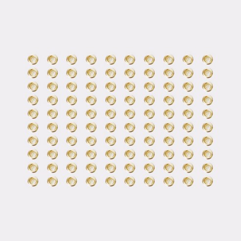 아일렛링 5mm, 골드, 100개