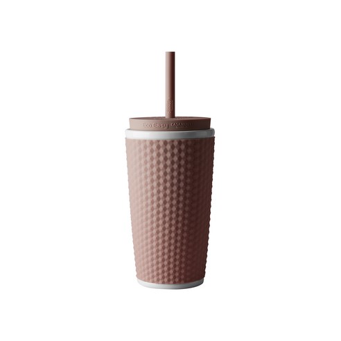 까사무띠 투고 텀블러, 인디안핑크, 400ml, 1개