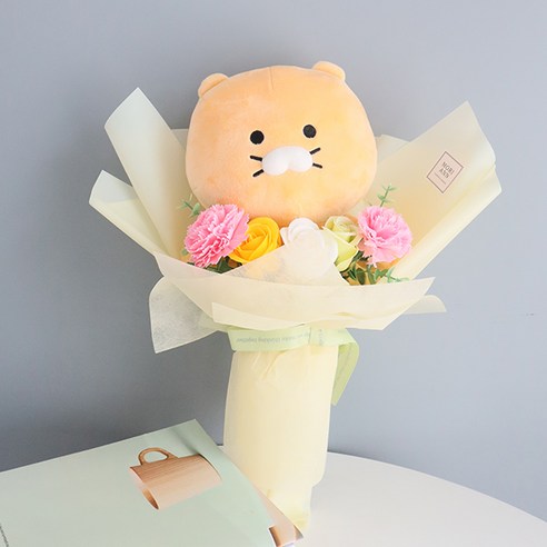 모리앤 카카오 리틀프렌즈 비누꽃 인형꽃다발, 춘식이로 사랑하는 마음을 전하세요