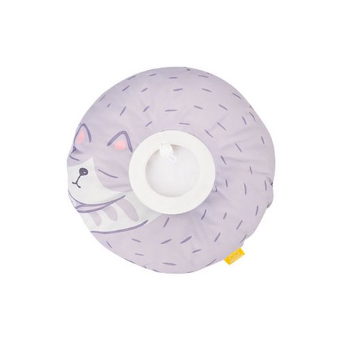 몬스펫 냥이 도넛형 넥카라 라일락 슬리핑 캣 26 x 26 cm, 1개