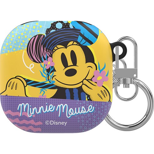 디즈니 익스프레스 유어셀프 갤럭시 버즈 프로 / 라이브 / 버즈2 슬림 이어폰 케이스, 얼굴 미키 마우스