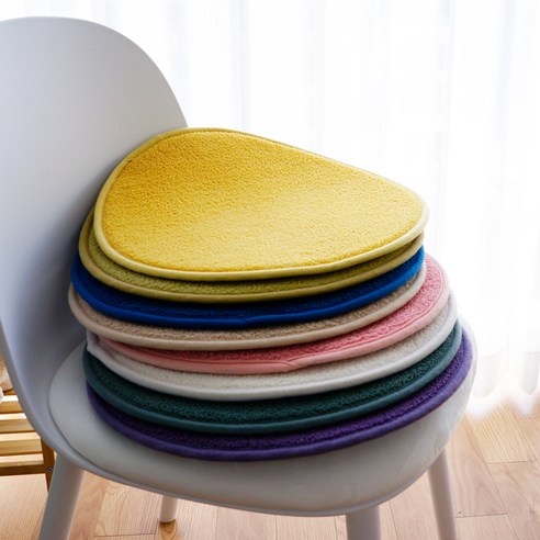 편안한 휴식을 위한 최고의 선택: 인룸 플레인 소프트 의자 방석 원형