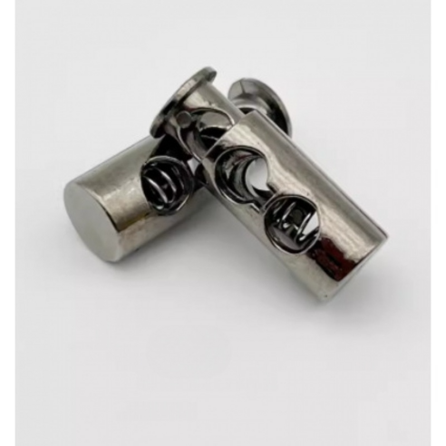 미소로운 타원형 끈길이 조절 버클 24 x 9 x 4.5 mm, 실버, 5개
