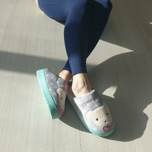하라몰 여성용 큐티베어 털슬리퍼 RP025