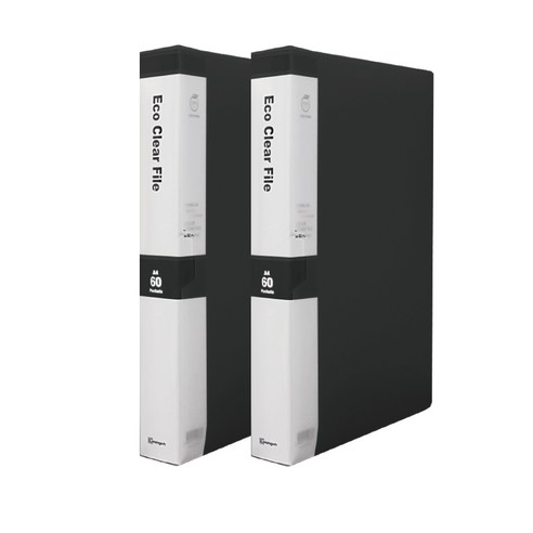 영오 클리어파일 60p, 흑색, 2개