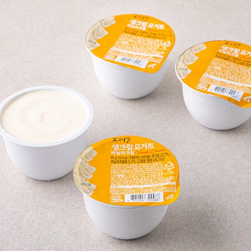 소와나무 입안가득 부드러운 생크림 요거트 바닐라 크림, 85g, 4개입, 1개
