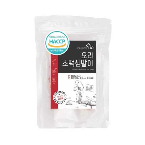 주오 오리 소떡심 말이 100g, 1개, 오리 + 소떡심 혼합맛