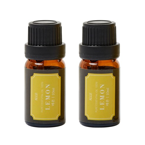 알레 비건 아로마 에센셜 오일 레몬 향, 10ml, 2개