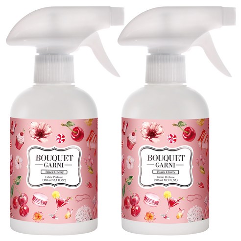 부케가르니 섬유탈취제 블랙체리, 300ml, 2개