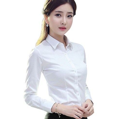 희미몰 여성용 슬림 셔츠 긴소매 LL30