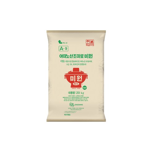 대상 아미노산 조미료 미원, 20kg, 1개