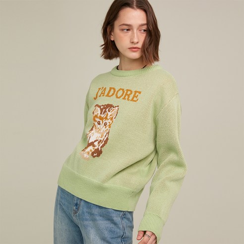 로켓런치 여성용 R CAT JADORE KNIT TOP