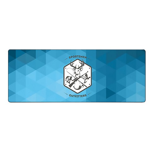 알럽컴 노르딕 대형 마우스 장패드 800 x 300 x 3 mm, 블루세모5, 1개