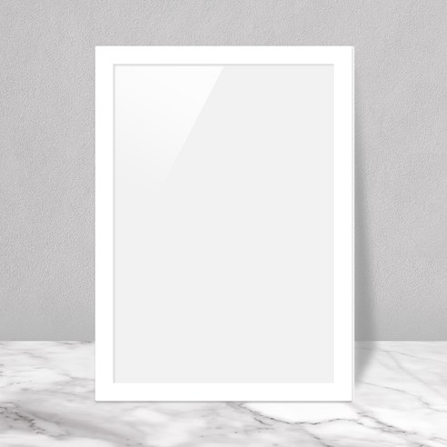 제로캔들 벽걸이 탁자 겸용 고급형 거실 인테리어 액자, 화이트