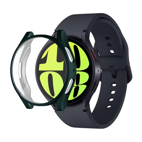 스페이스쉴드 갤럭시워치 6 호환 풀커버 케이스 44mm, 알파인그린