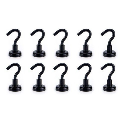 포비월드 칼라고리자석 소 15mm 10p, 검정, 1개