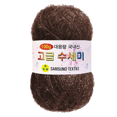 yarna 대용량 고급 수세미 100g, 137밤색, 1개
