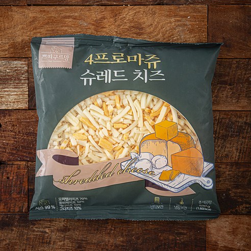 쁘띠구르망 4프로마쥬 슈레드 치즈, 500g, 1개