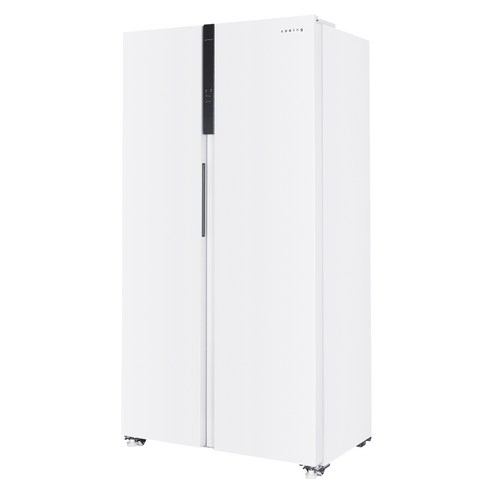 쿠잉전자 저소음 프리스탠딩 2도어 양문형 냉장고 SBS440W