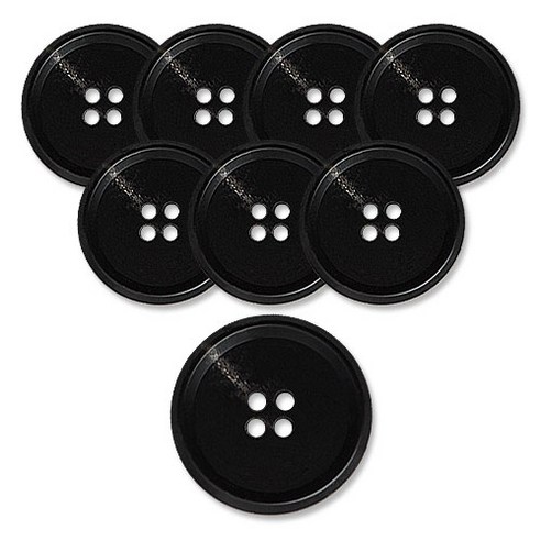 동대문단추왕 고급 무광 코트 가디건 단추 18mm, 멜버른, 8개, 블랙 멜버른