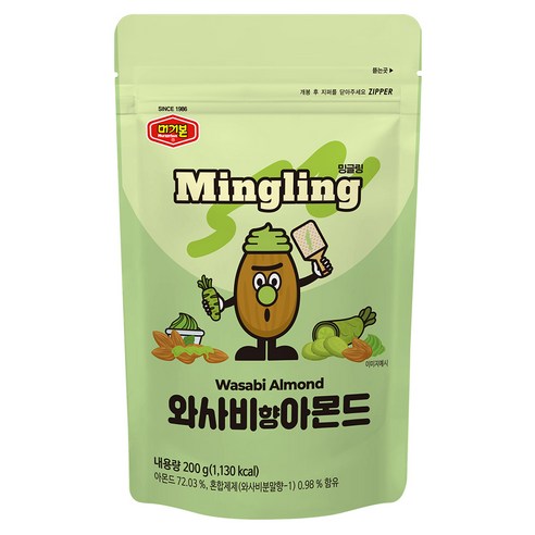 머거본 와사비향 아몬드, 200g, 1개