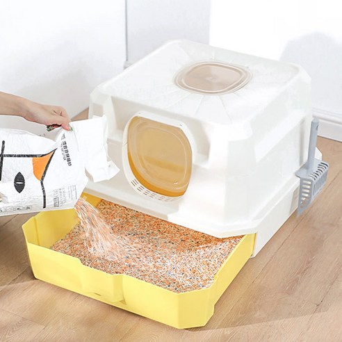 개과천선 고양이 인피니 캣 토일렛, 화이트, 1개