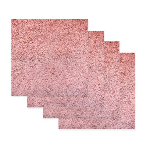 대한 플러피 퍼 배경천 소형 40 x 50 cm BF-022, BF-022(핑크), 4개