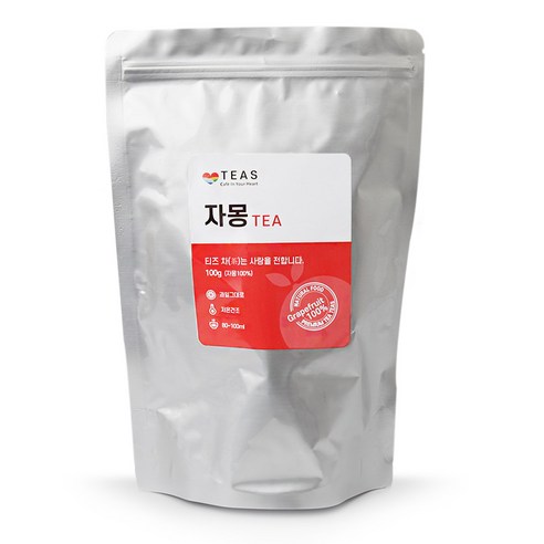 티즈 건조 자몽차, 100g, 3개, 1개입