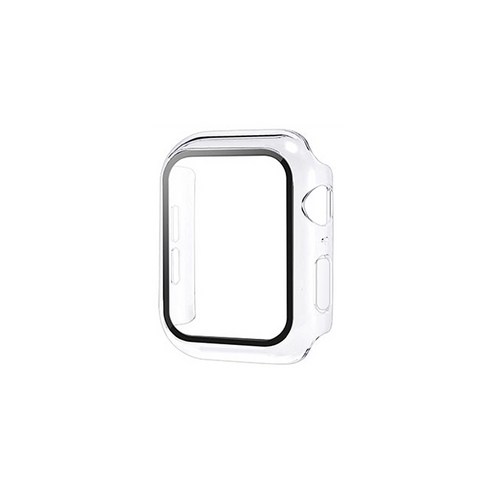 디씨네트워크 스마트워치 풀커버 강화유리 케이스 44mm, 투명