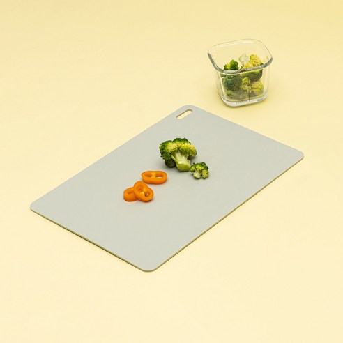메종오브제 시에르 TPU 안심 이유식 도마, 민트그레이, 1개